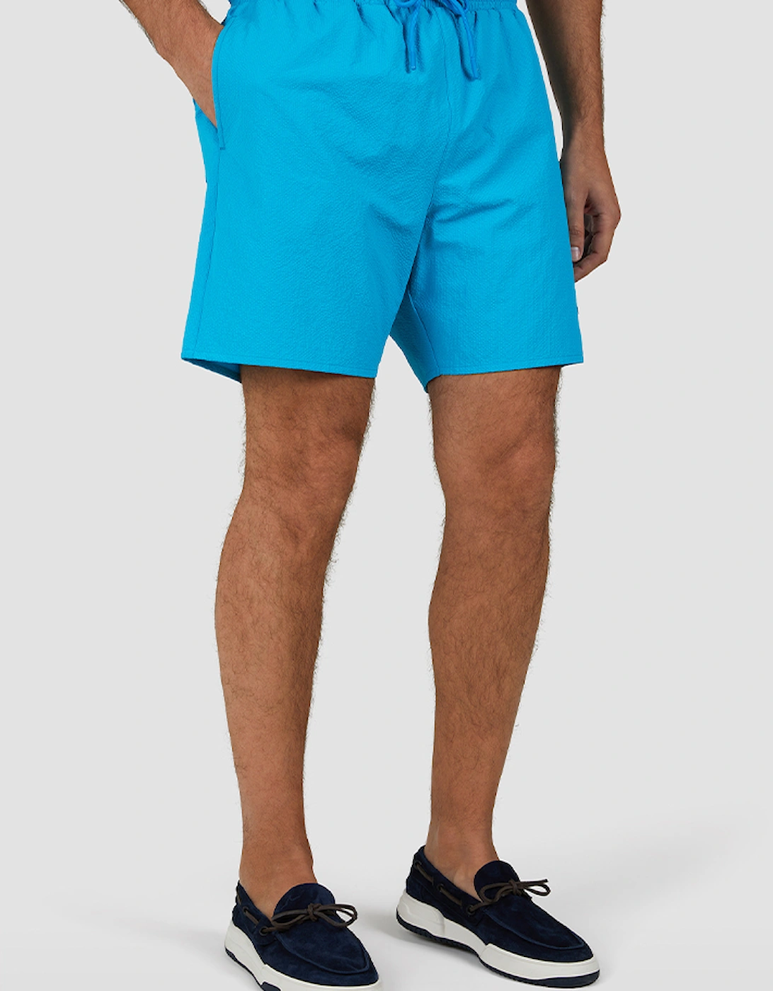 Paul & Shark Men's Blue Swim Shorts With Moon Badge - Size: 39/38/32