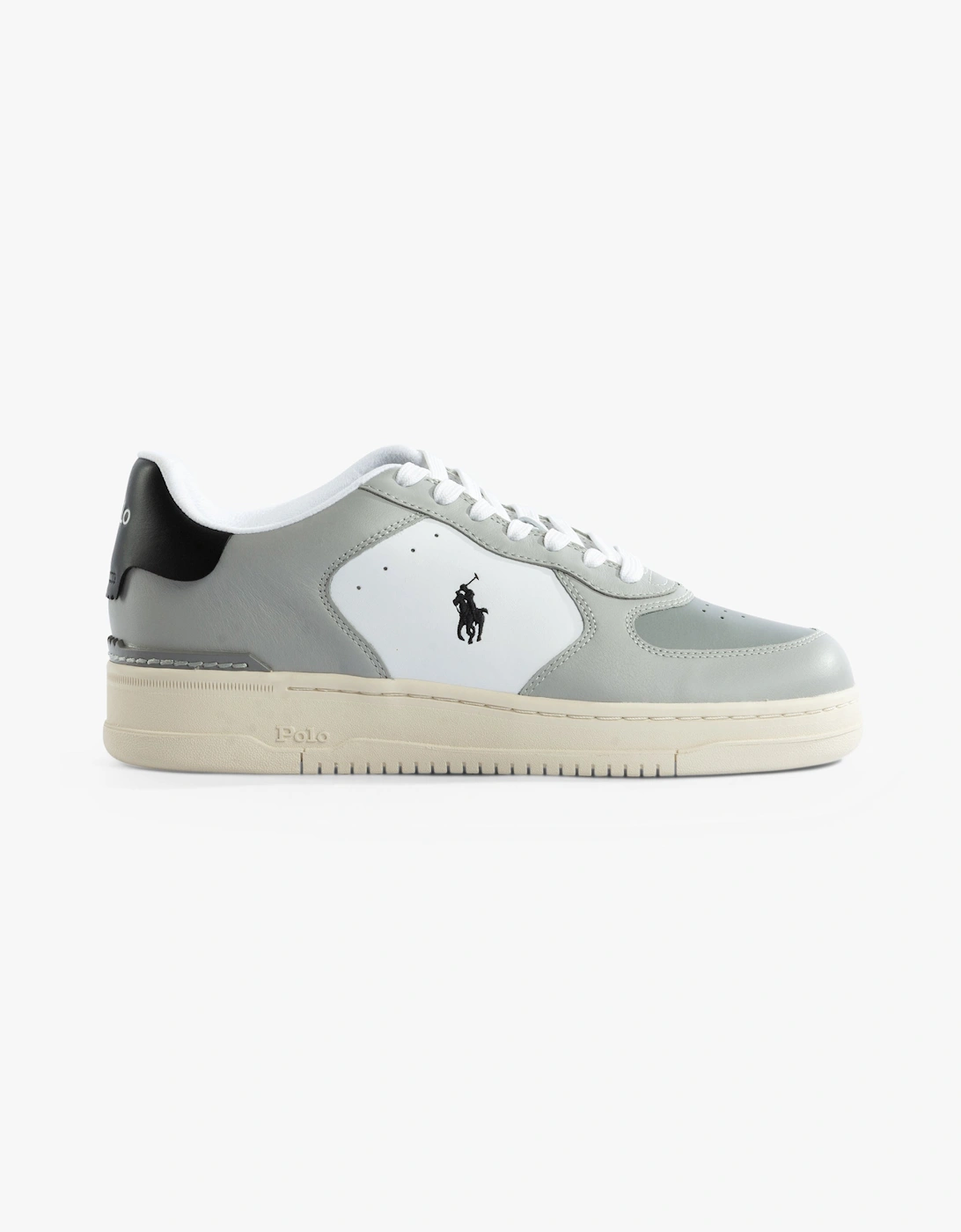 Polo Ralph Lauren Men's Polo Ralph Lauren MASTERS CRT Mens Trainers Tonal Channel Grey