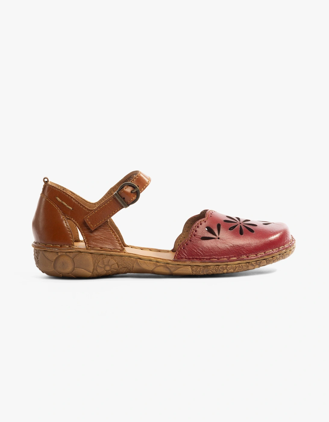 Women's Josef Seibel ROSALIE 04 Womens Sandals Rubin-Kombi - Red - Size: 4