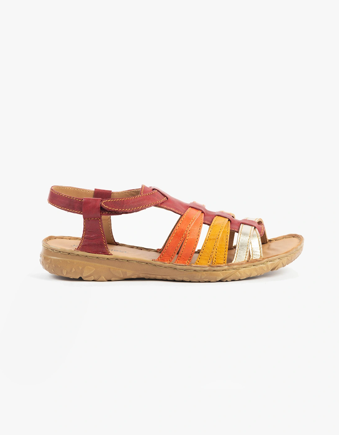 Women's Josef Seibel IVY 02 Womens Sandals Rot-Multi - Size: 5