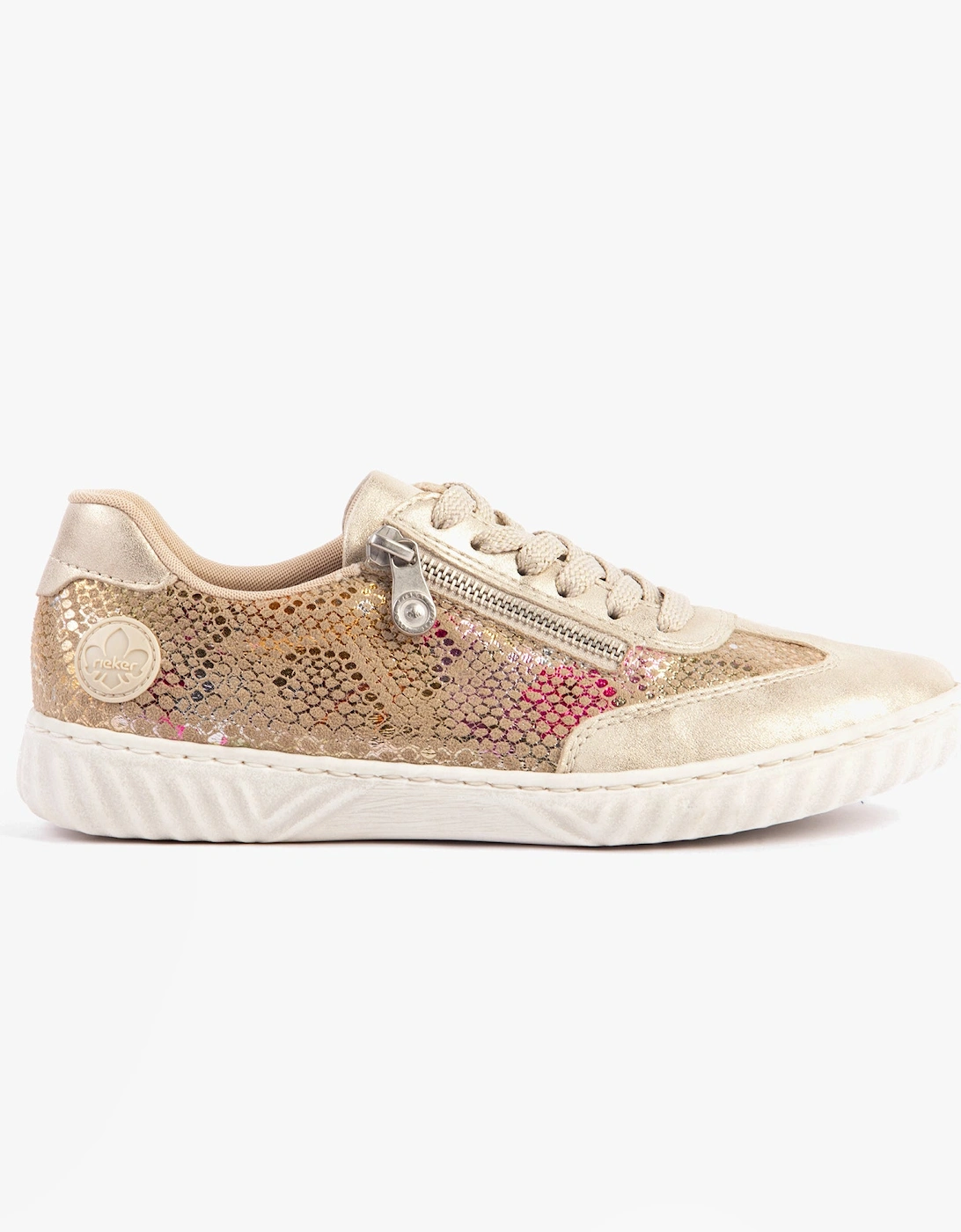 Rieker Women's Rieker N0902 Womens Casual Trainers Beige - Cream