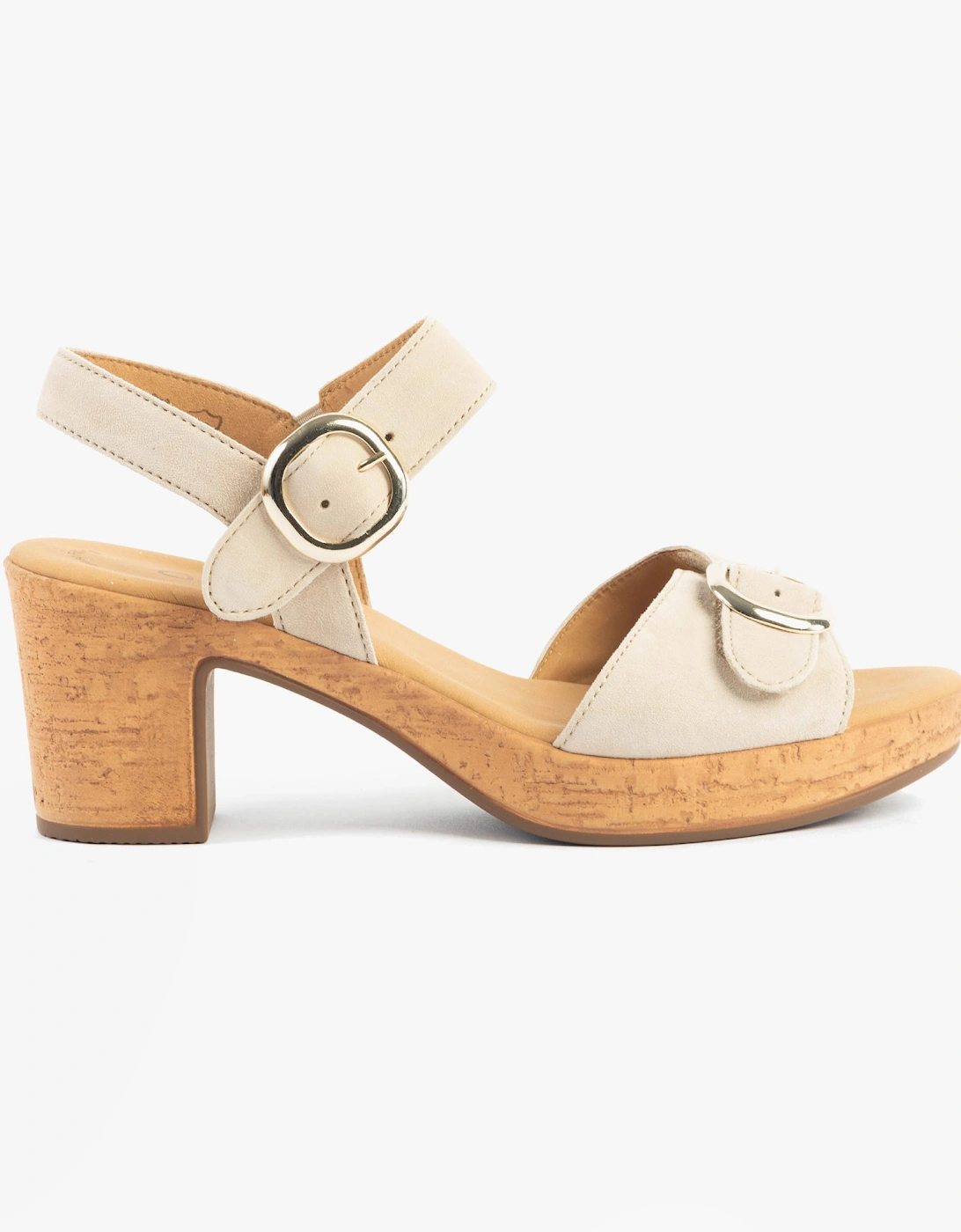 Gabor Women's Tan Fantastica Sandals Oak Suede - : 5 Uk Size 5