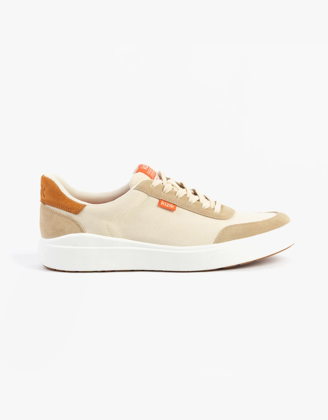 KIZIK Men's Kizik PRAGUE 2.0 Mens Trainers Whitecap Grey - Cream