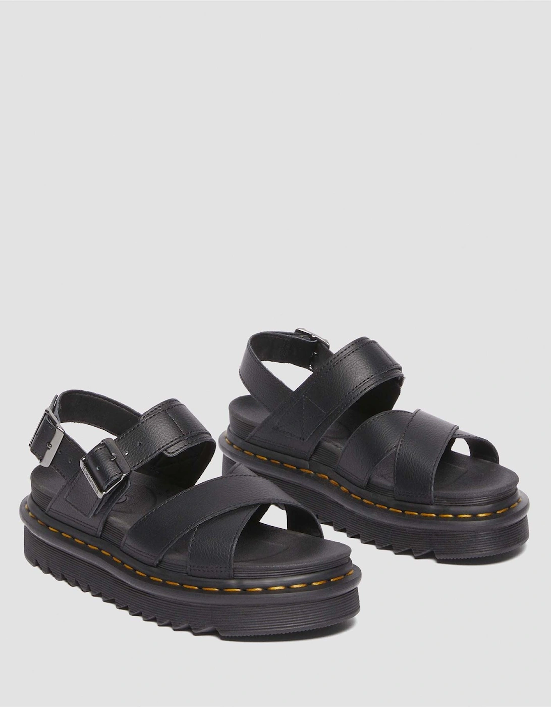 Dr Martens Women's Black Dr. Martens Voss Ii Athena Sandals - : 8 Size 8
