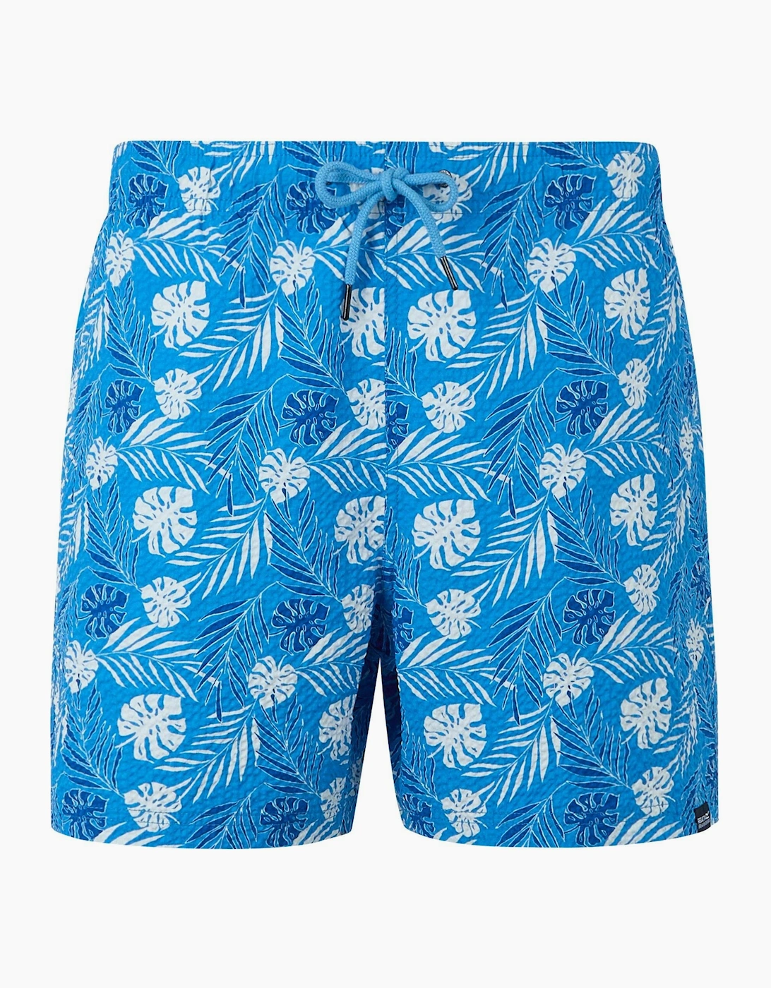 Men's Regatta Mens Loras Leaf Seersucker Swim Shorts - Elysium Blue - Size: 46/32