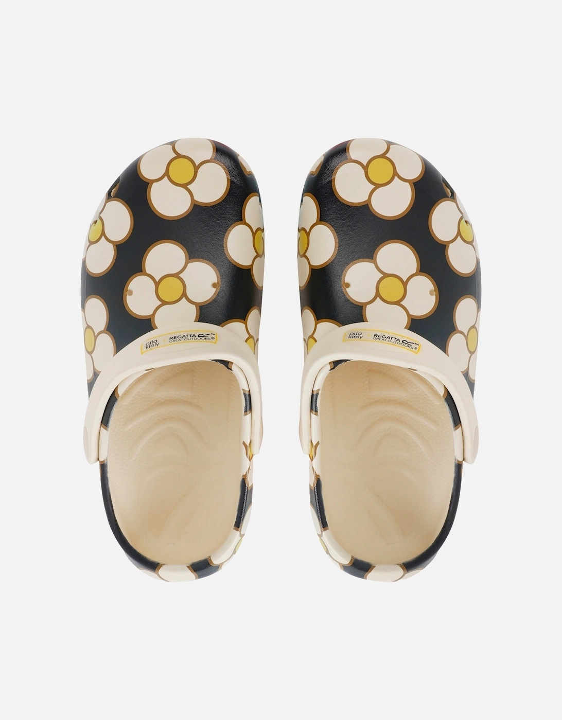 Regatta Black Kids Orla Kiely Spinning Flower Clogs - 11 Uk Child - 100% Mixed - Image 3