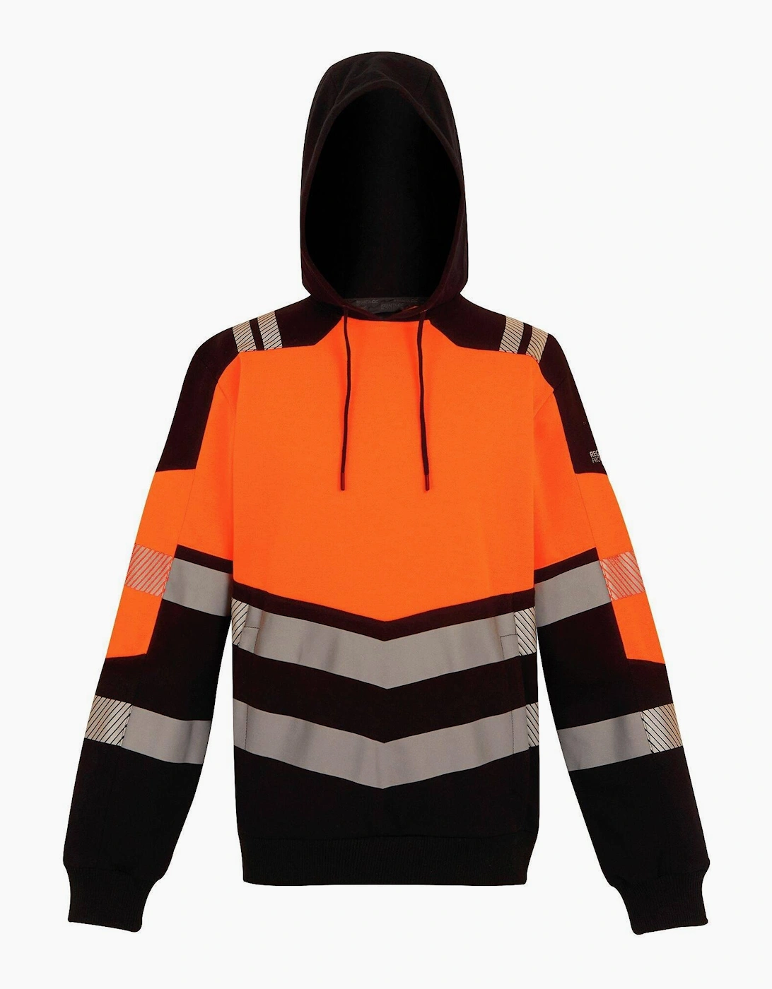 Regatta Men's Black/Multi Professional High-Vis Hoodie - Size: 46