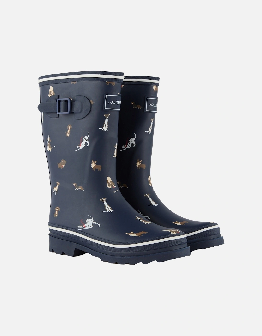 Regatta Women's Navy / Amelia Dogs Wellington Boots - Size 7