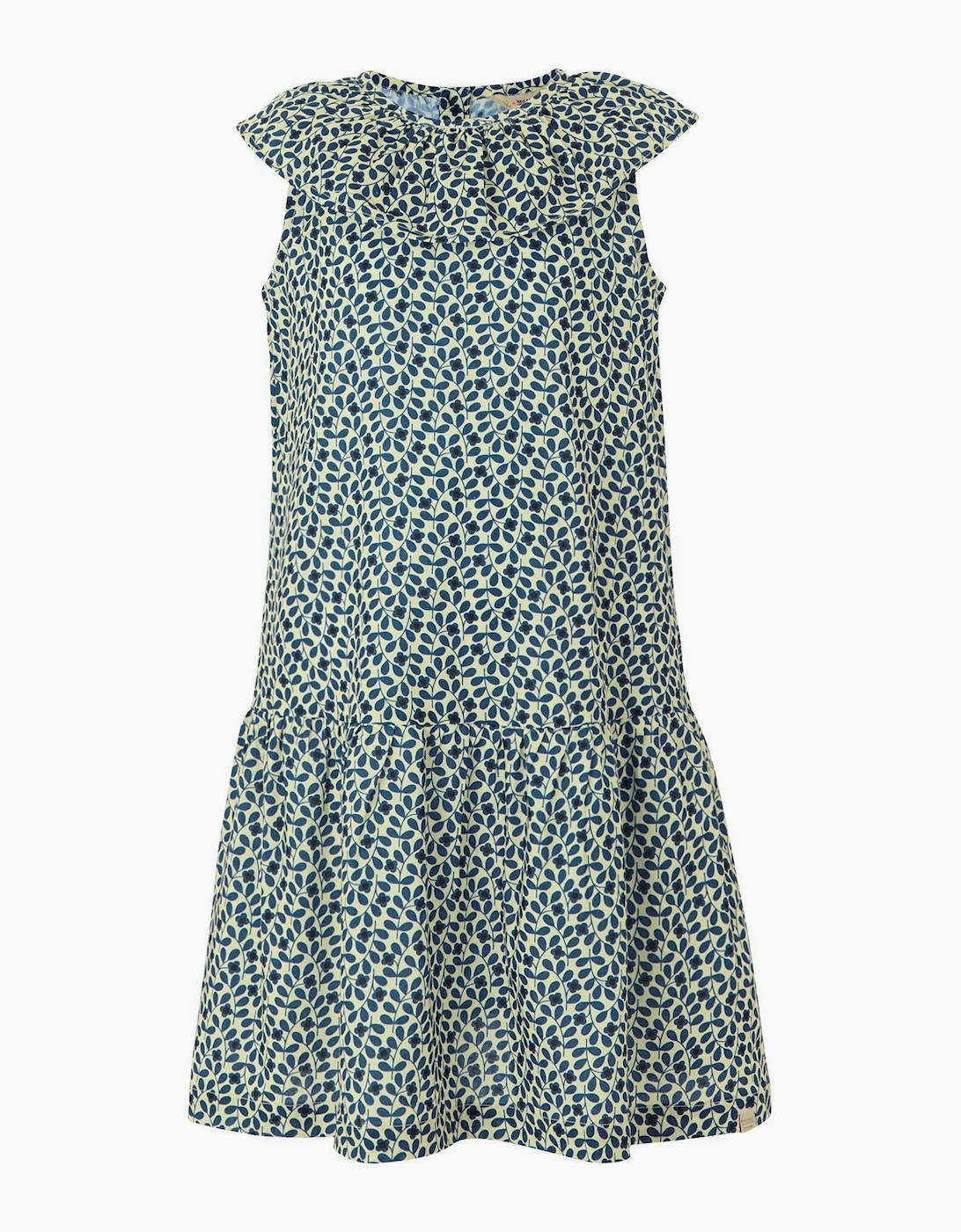 Regatta Girls Blue Orla Kiely Jasmine Flower Sleeveless Dress - Size 3 Years/4 Years Kids