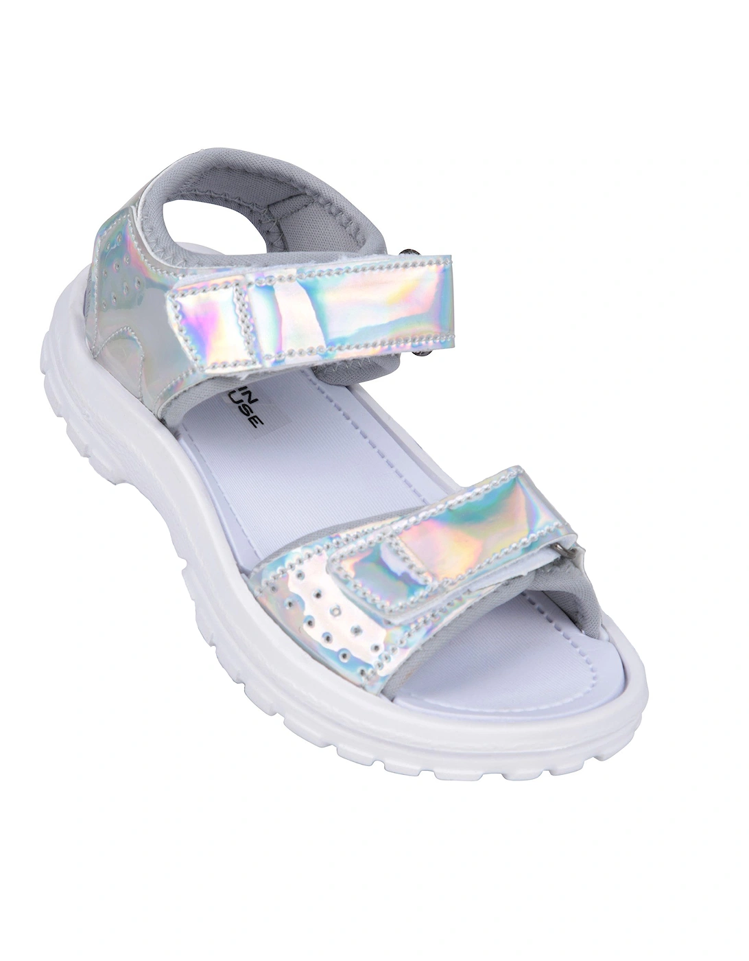 Girl's Mountain Warehouse Childrens/Kids Supernova Sandals - Silver - Size: 12