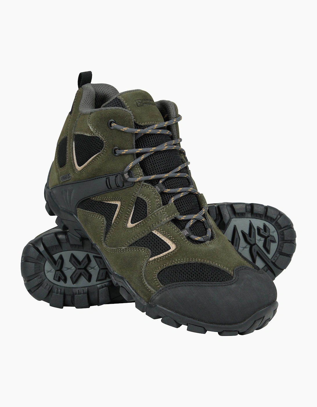 Mountain Warehouse Men's Mountain Warehouse Mens Curlew Waterproof Low Profile Walking Boots - Green