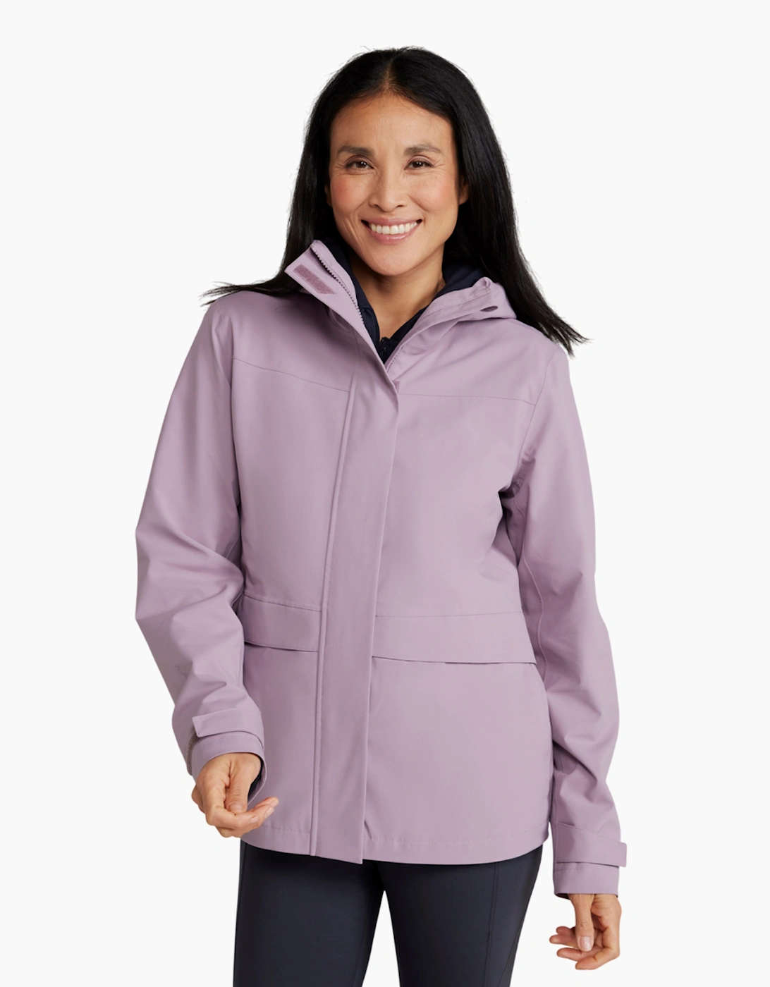 Mountain Warehouse Women's Purple / April Waterproof Jacket  8 Size 8 Uk
