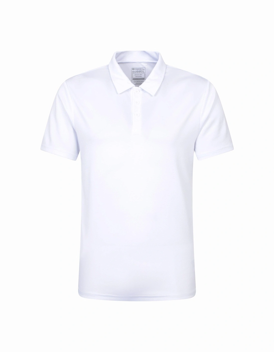 Mountain Warehouse Men's White Endurance Isocool Polo Shirt - Size: 38
