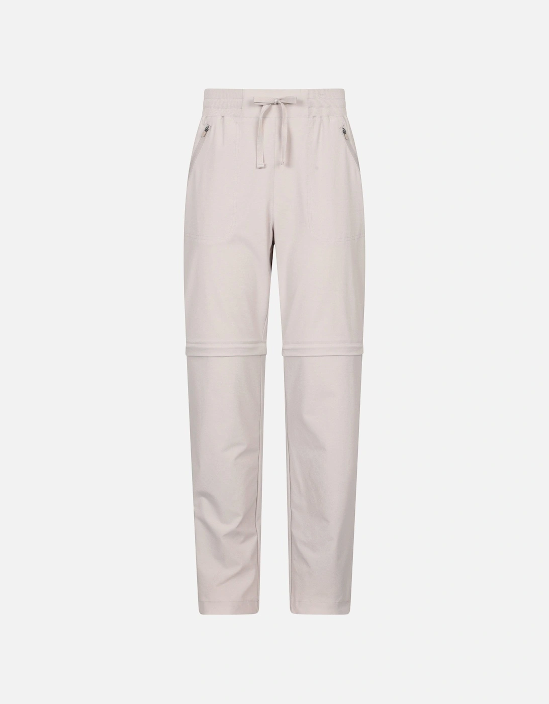 Mountain Warehouse Women's Cream / Explorer Zip-Off Hiking Trousers - Size: 20 Uk R