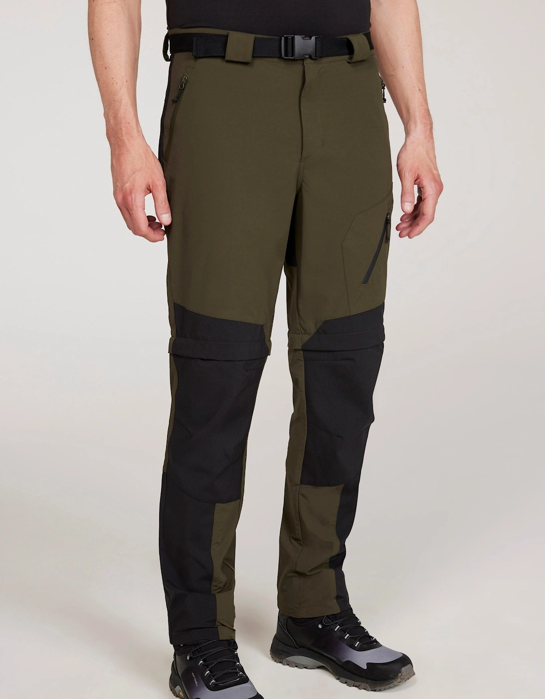 Mountain Warehouse Men's Green Forest Convertible Hiking Trousers  36R