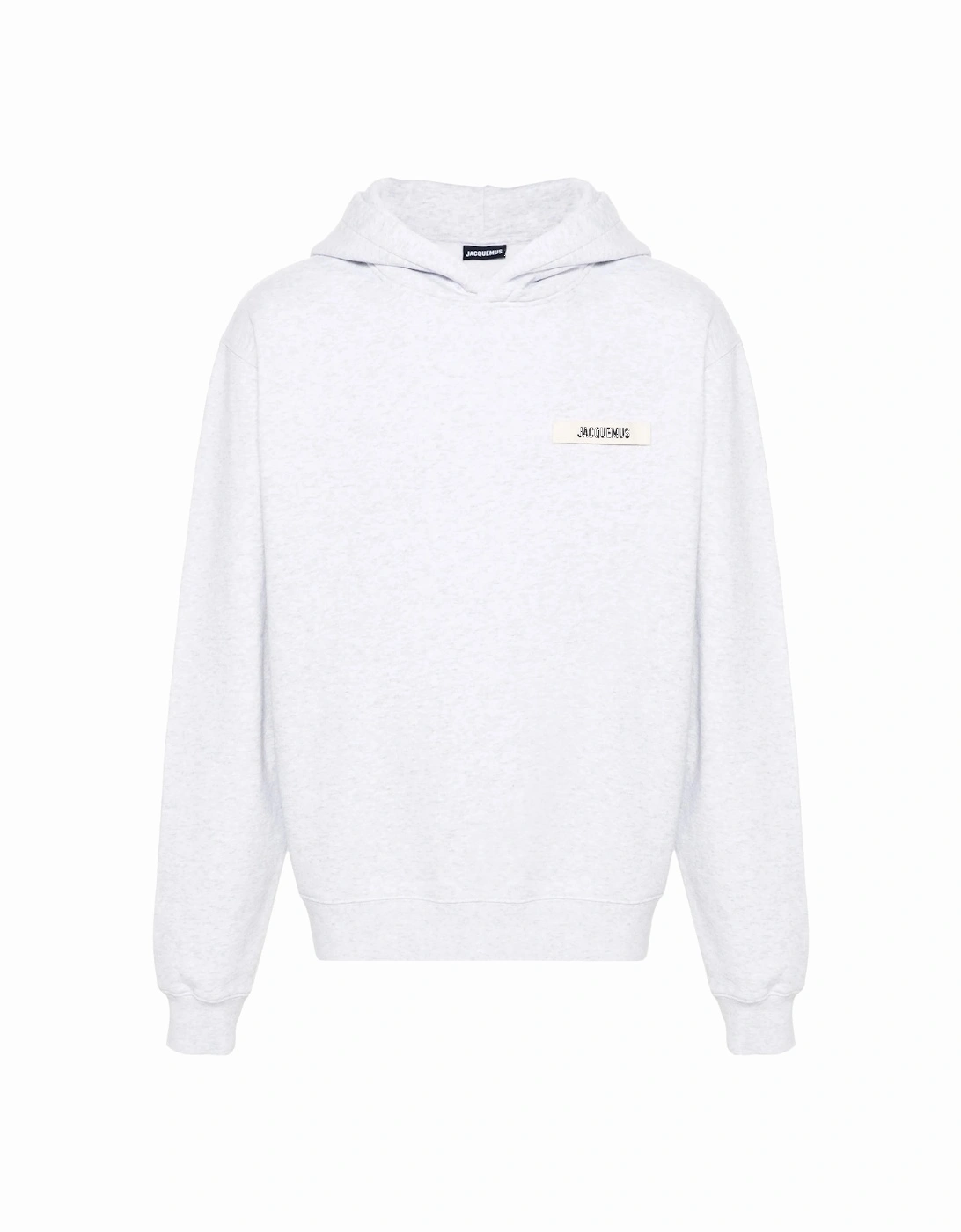 Men's Jacquemus The Gros Grain Hoodie Grey - Size: 40