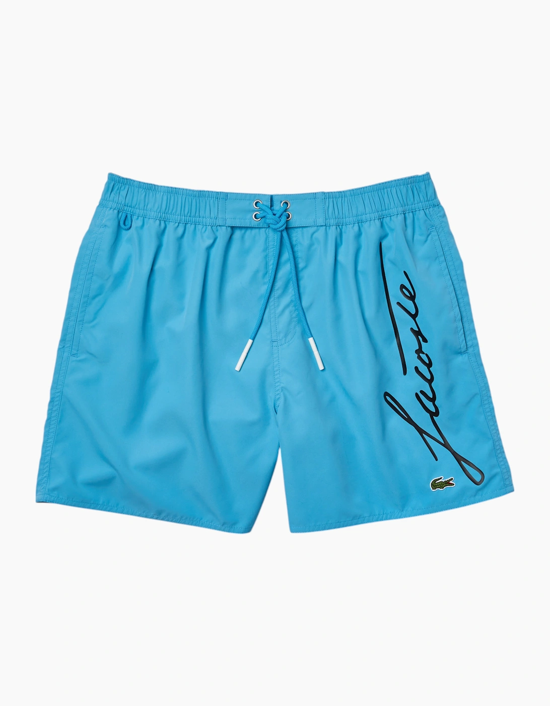 Lacoste Men's Blue Shorts Mh2699 Swimwear Summer Quick Dry Beach Shorts Sportswear - Size: 32/30/31