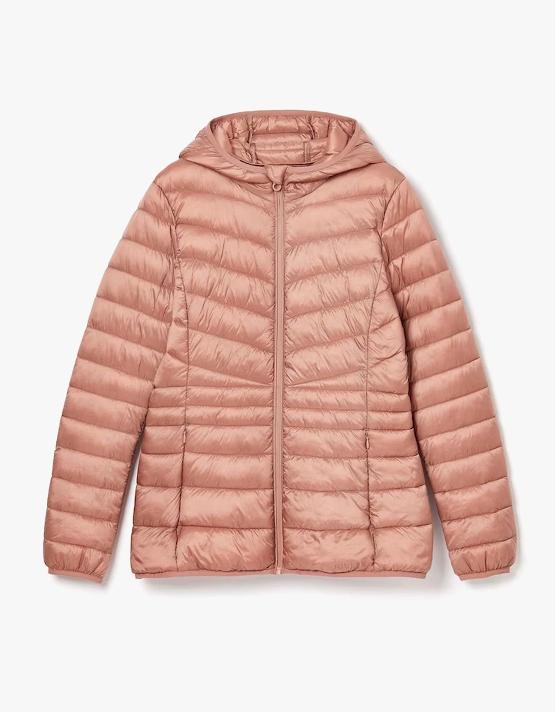 Women's Joules KENLEY Womens Showerproof Hooded Puffer Jacket Pink - Size: 8