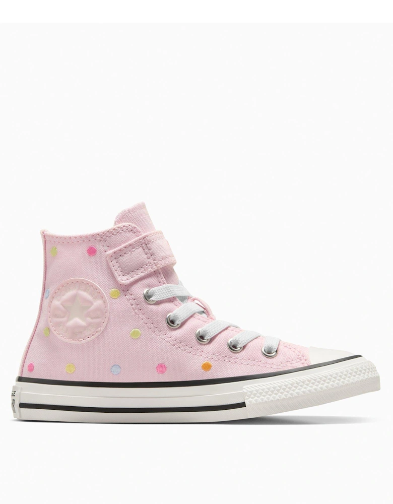 Kids Chuck Taylor All Star 1V Canvas Hi-Top Trainers - Red