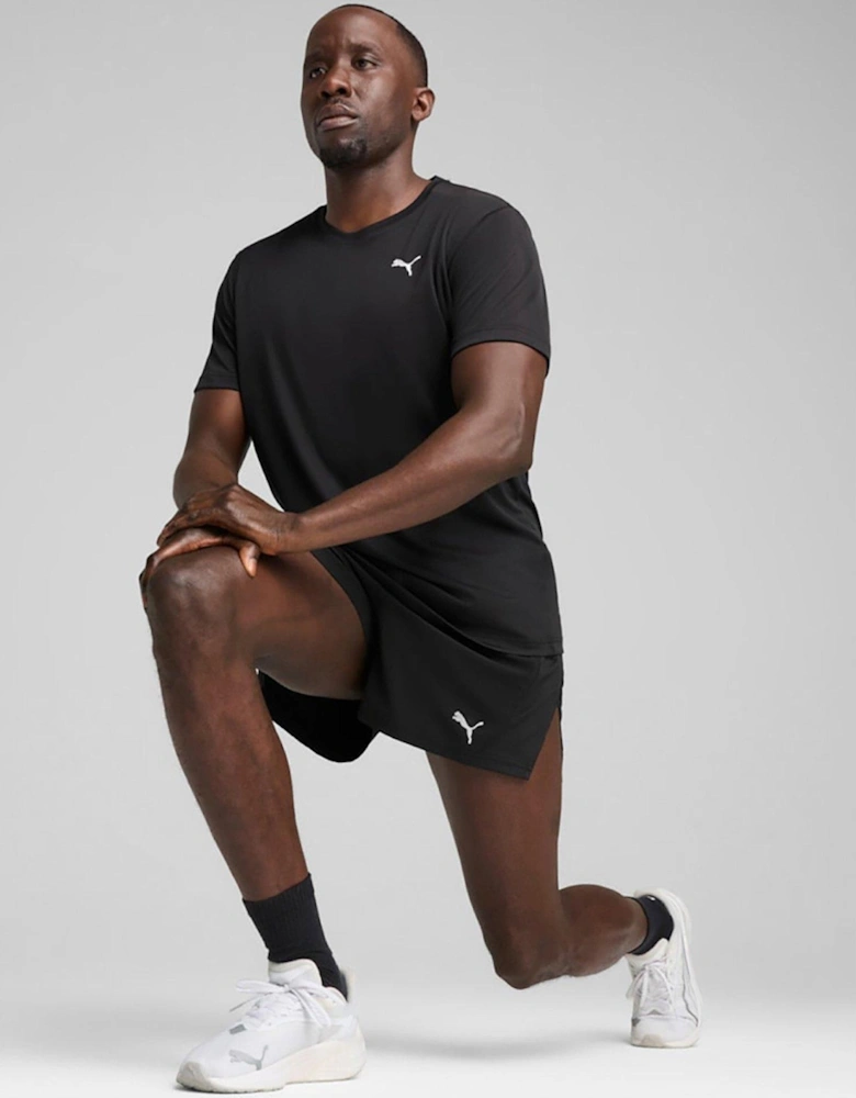 Mens Running Graphics Faster T-Shirt - Black