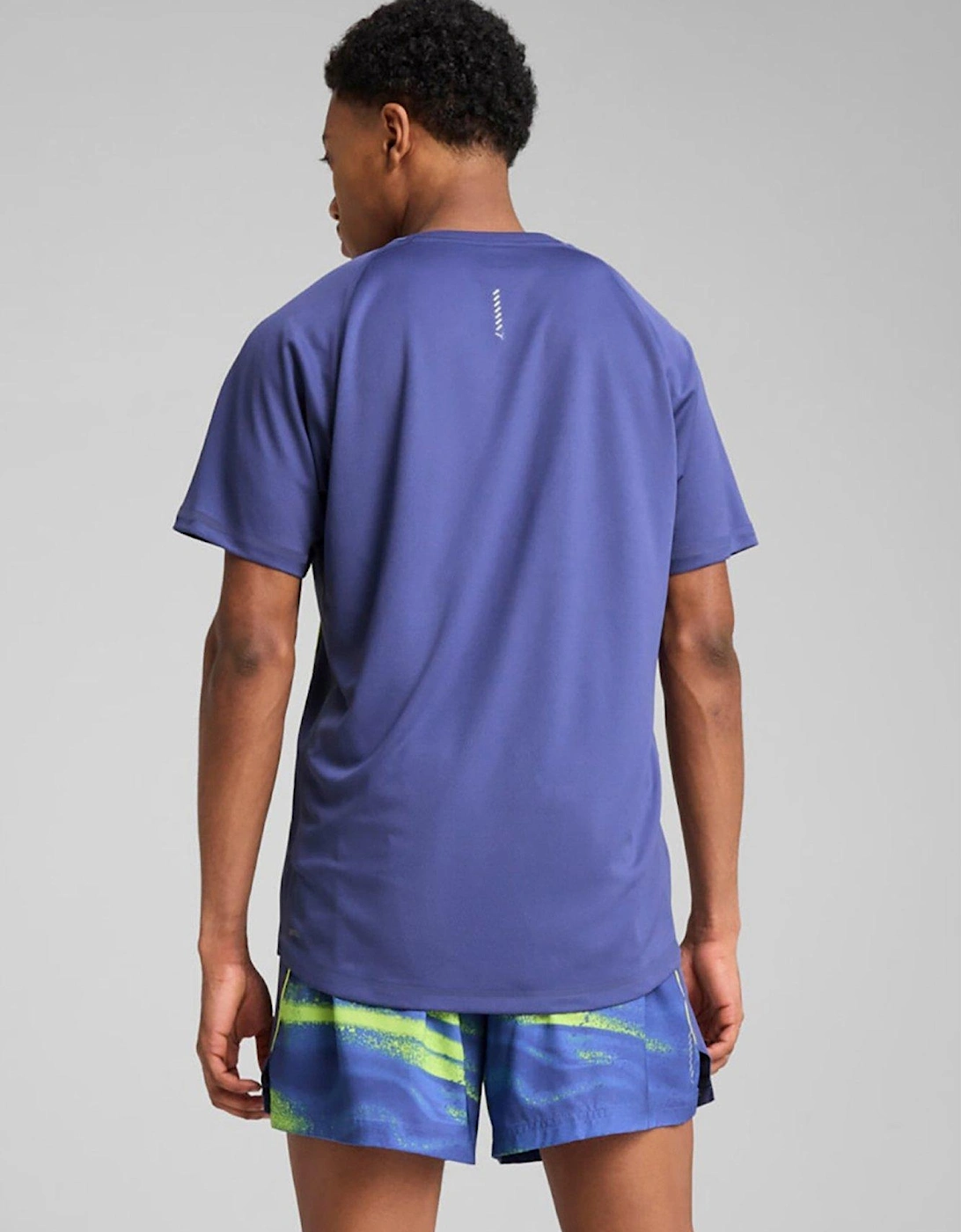 Mens Running Velocity T-Shirt - Blue