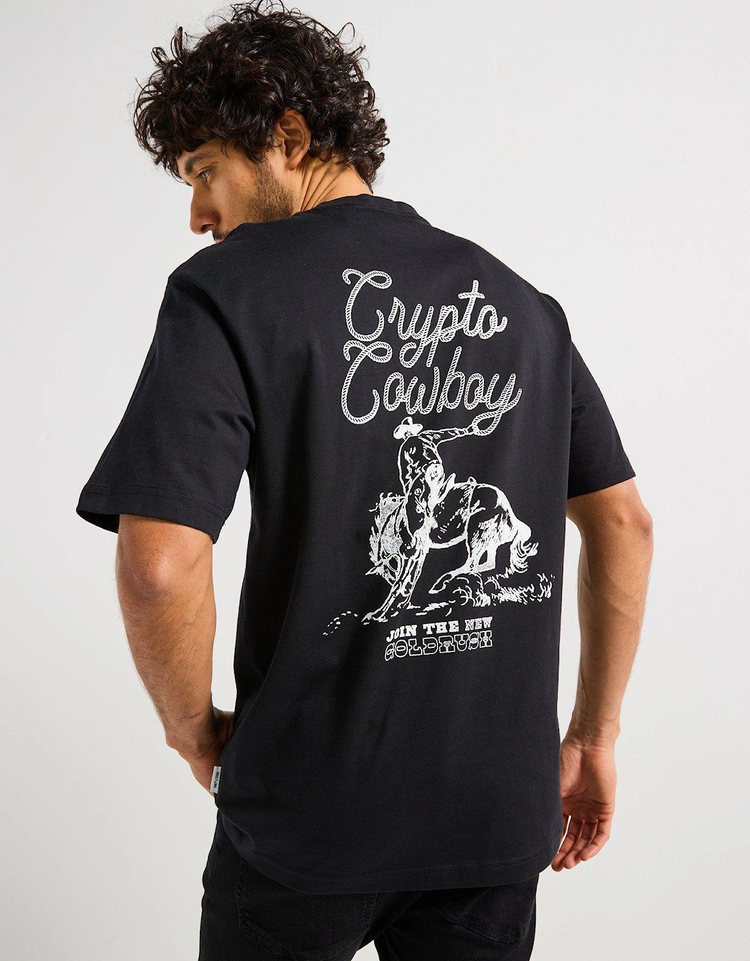 Damon Relaxed Fit Short Sleeve T-shirt - Black, 5 of 4
