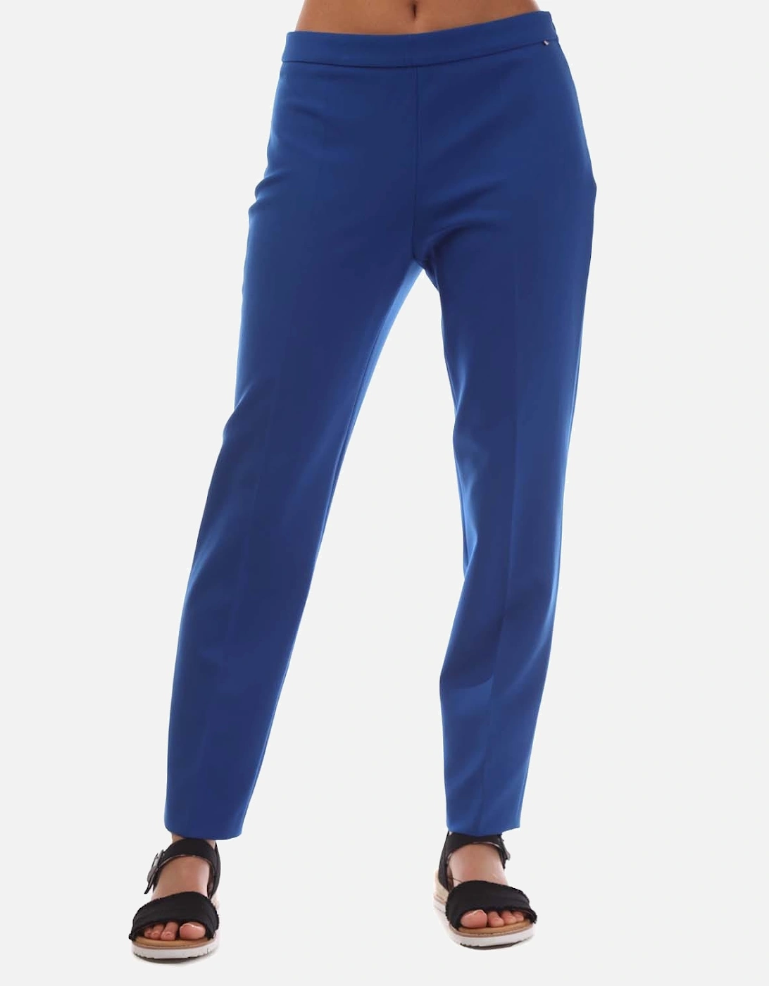Hugo Boss Women's Tiluna Side-Zip Trousers - Blue - Size: 16