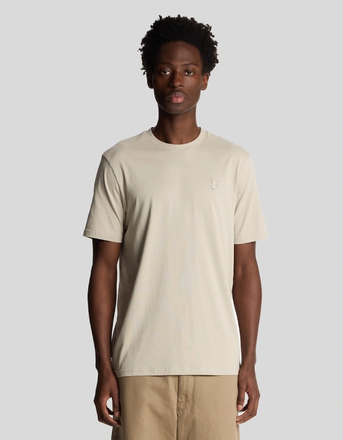 Lyle And Scott Men's Tan Superfine Cotton T-Shirt Xxl