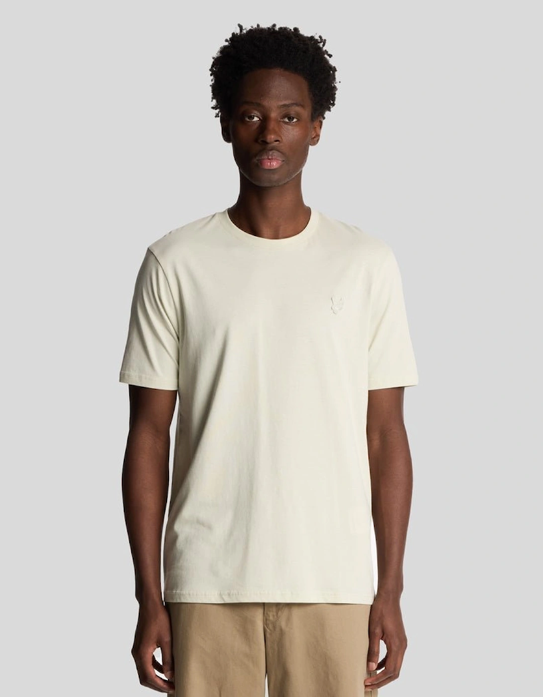 Lyle And Scott Men's Tan Superfine Cotton T-Shirt Xl