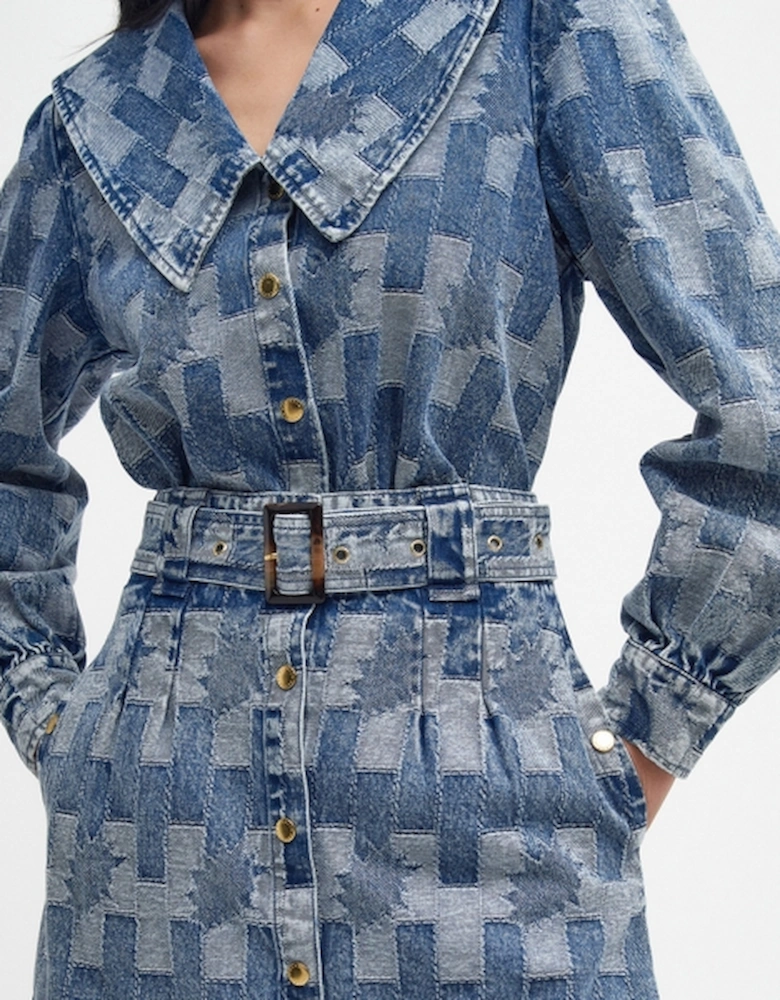 The Edit Bowhill Denim Mini Skirt