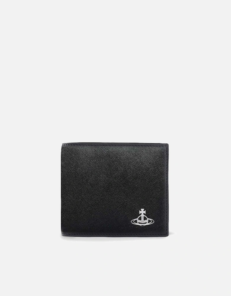 Saffiano-Effect Leather Wallet