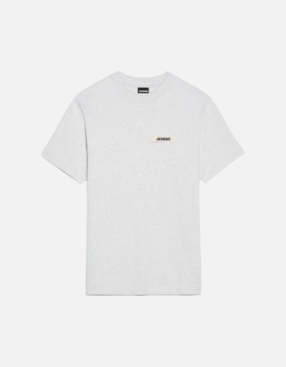 Jacquemus Men's Grey Le Gros Grain Logo T-Shirt  38 M