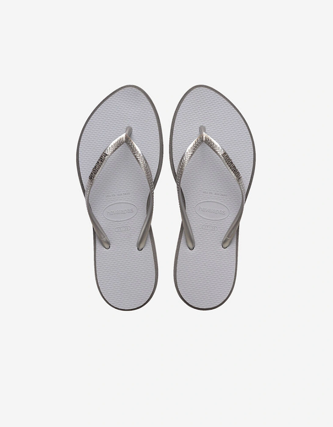 Women's Havaianas Women's Slim Point Flip Flops - Grey - Size: 7/6.5/6
