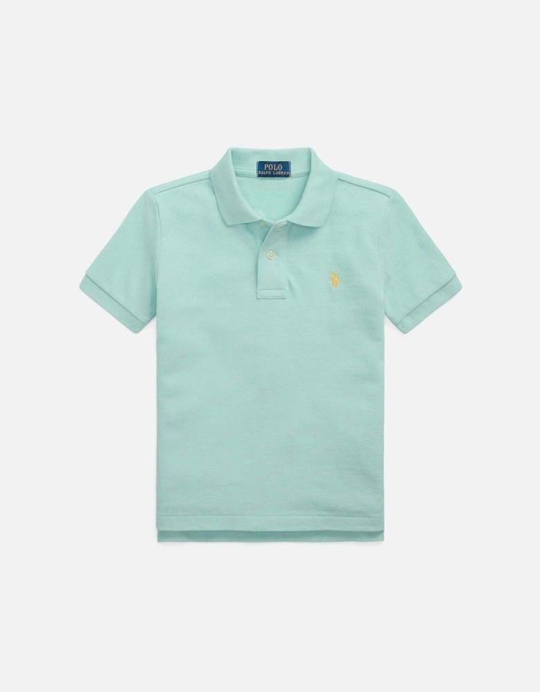 Boys Short Sleeve Polo Shirt - Light Blue