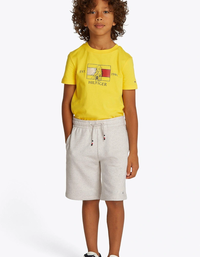 Boys Varsity Sweat Short - Grey