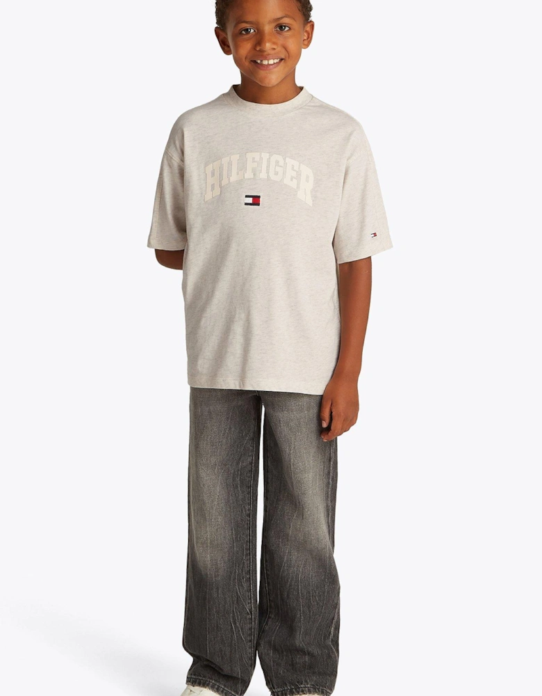 Boys Varsity Short Sleeve T-Shirt - Grey