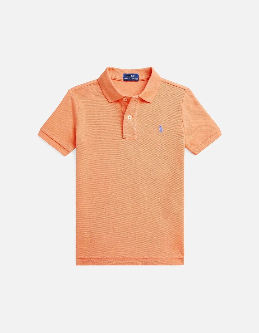 Boys Short Sleeve Polo Shirt - Orange, 3 of 2