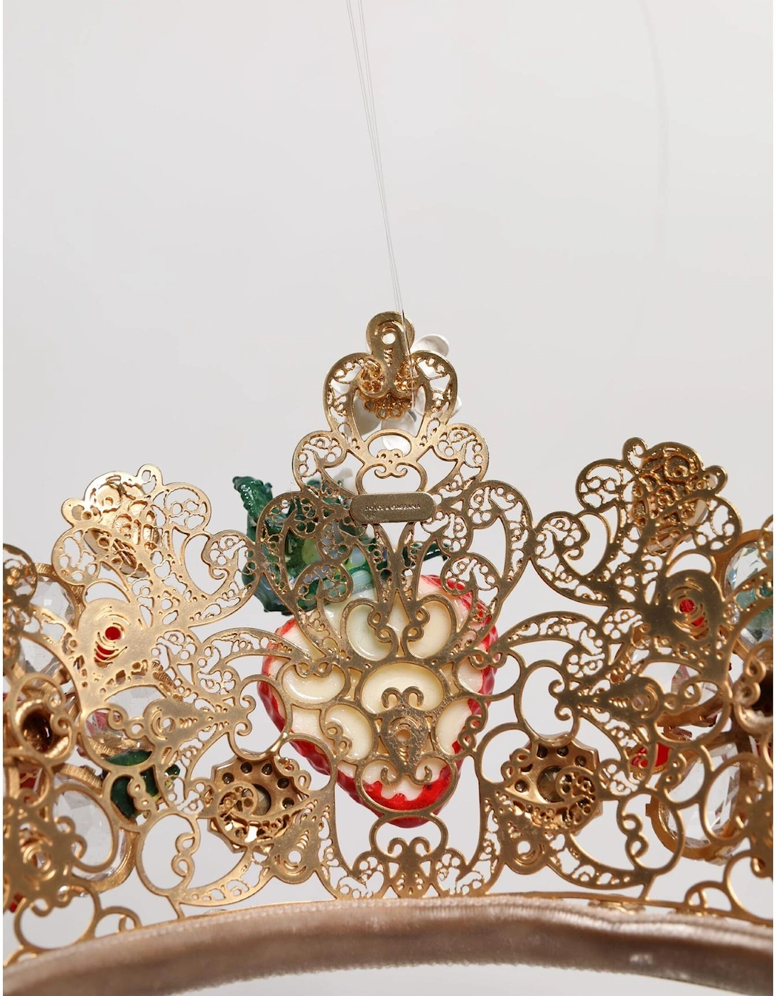 Crystal Embellished Multicolor Brass Tiara Women Hair Accessories