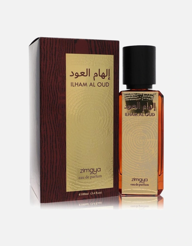 Zimaya Ilham Al Oud by Eau De Parfum Spray (Unisex) 3.4 oz for Men -