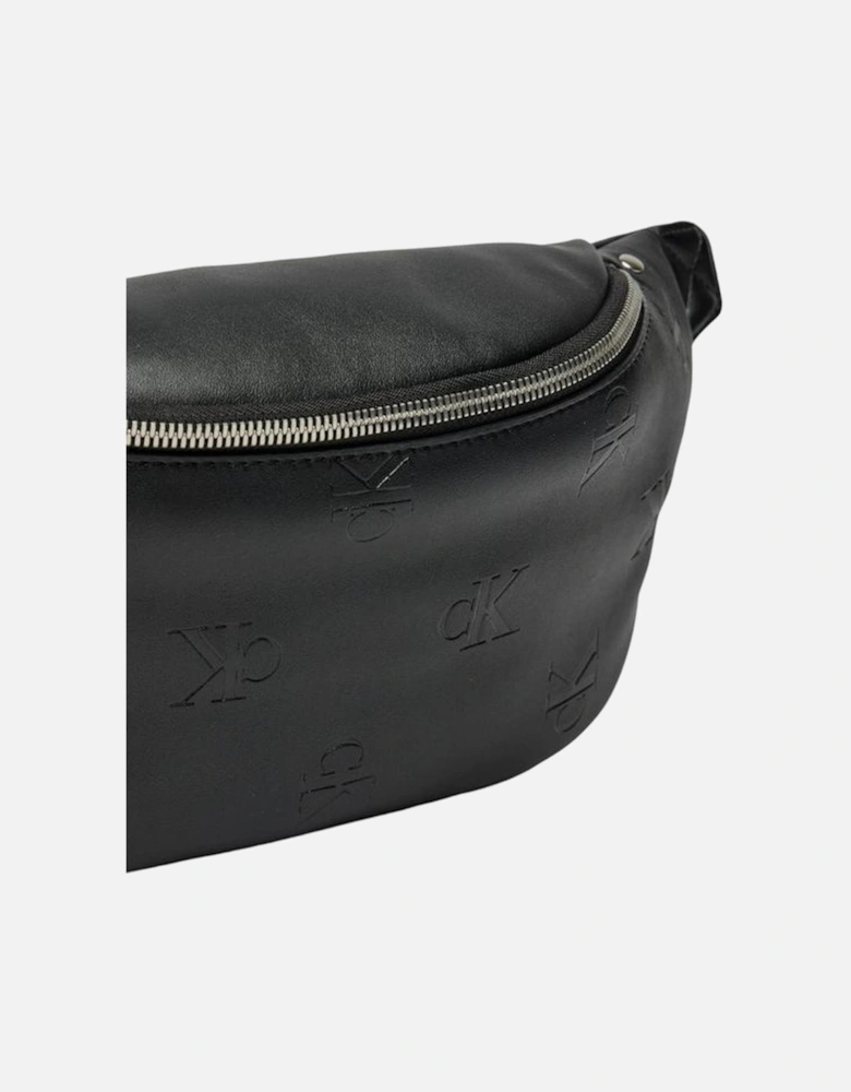Elegant Polyurethane Mens Bag Women - Black Belt Bags