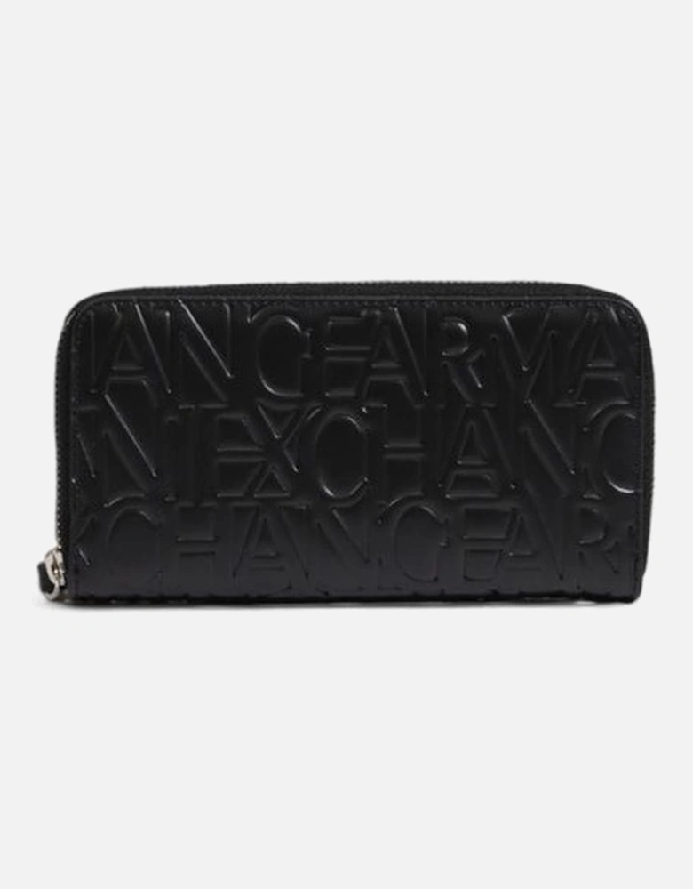 Large Polyurethane Wallet Women - Black