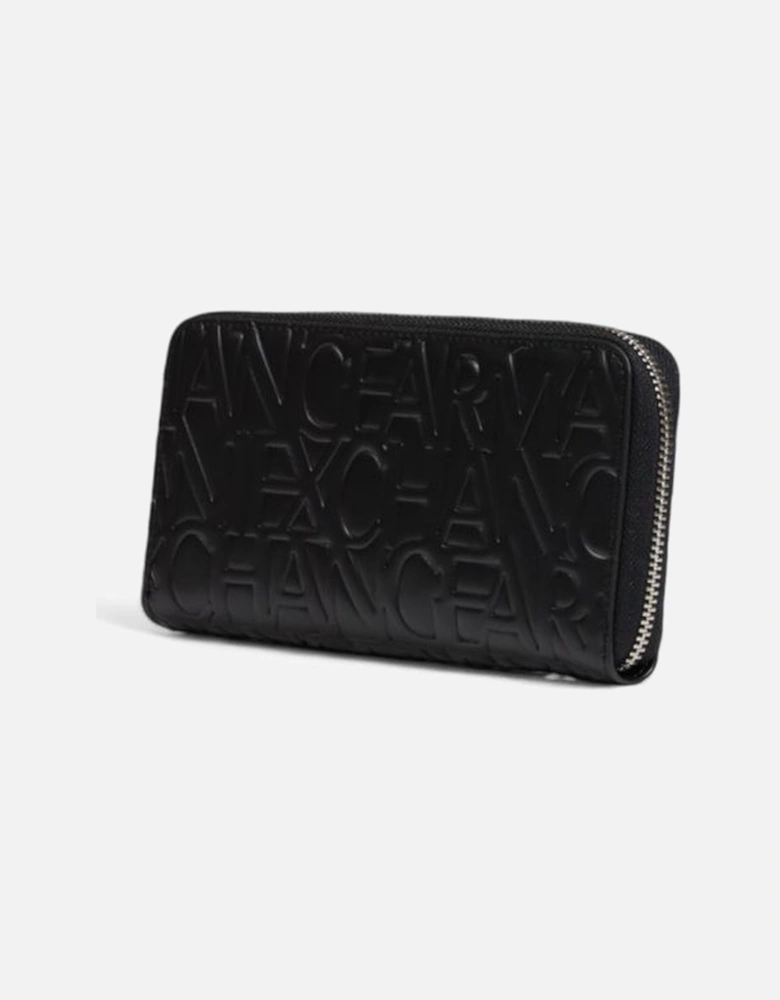 Large Polyurethane Wallet Women - Black