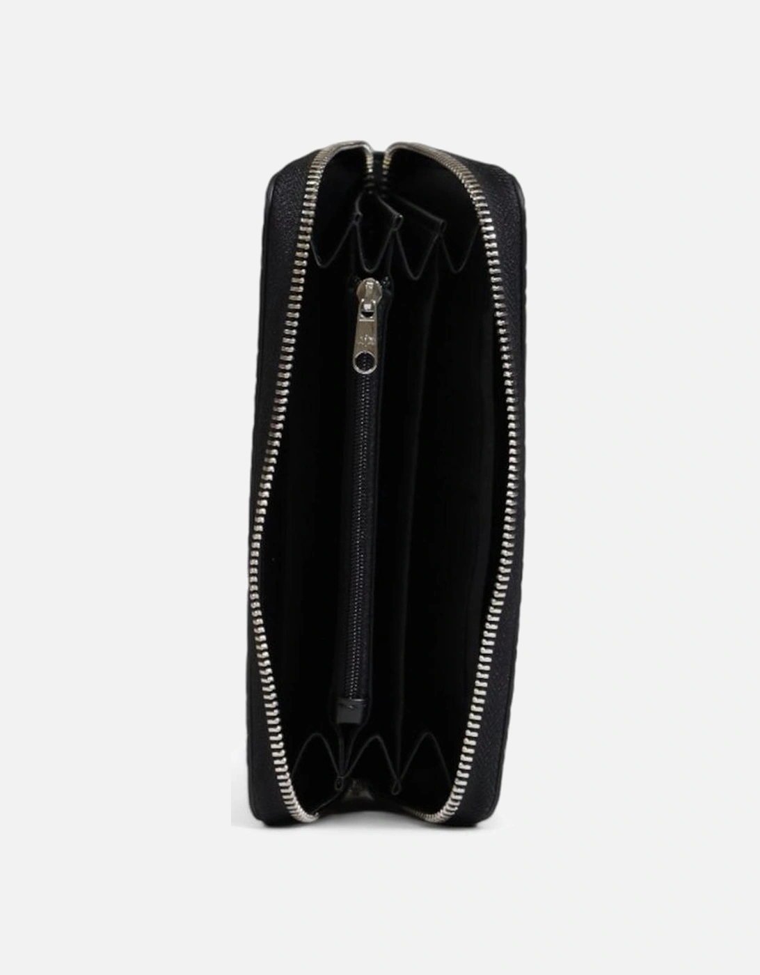Large Polyurethane Wallet Women - Black
