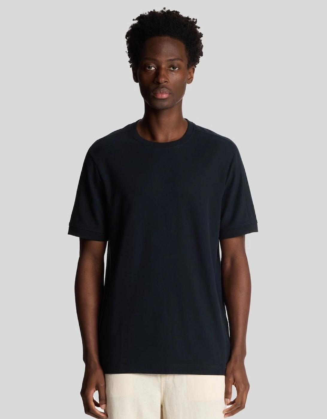 Lyle And Scott Men's Navy Panelled T-Shirt  36 S
