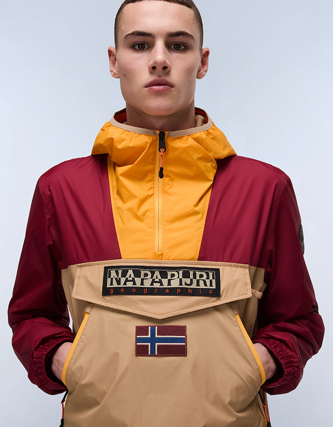 Men's Napapijri Men's Rainforest Ripstop Anorak Jacket - Size: 44/Regular