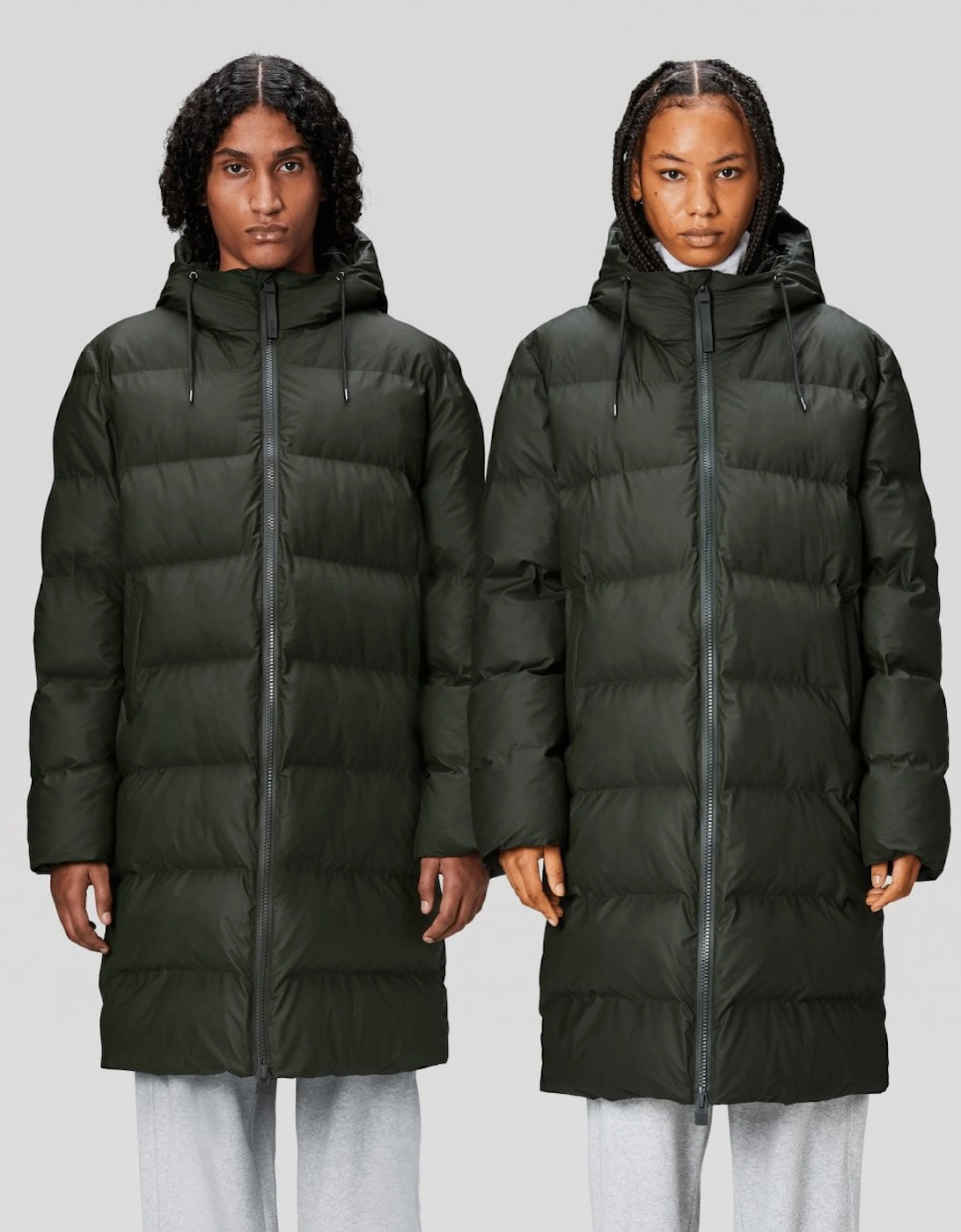 Alta Long Unisex Puffer Jacket - 03 Green, 9 of 8