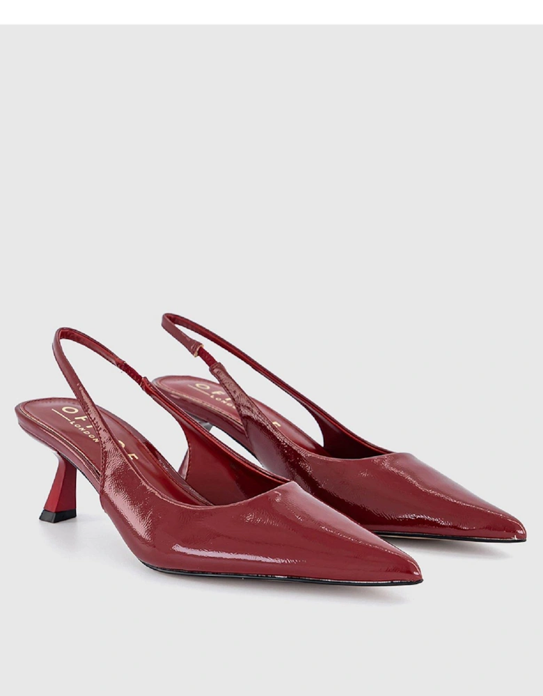 Million - Slingback Kitten Heel - Red