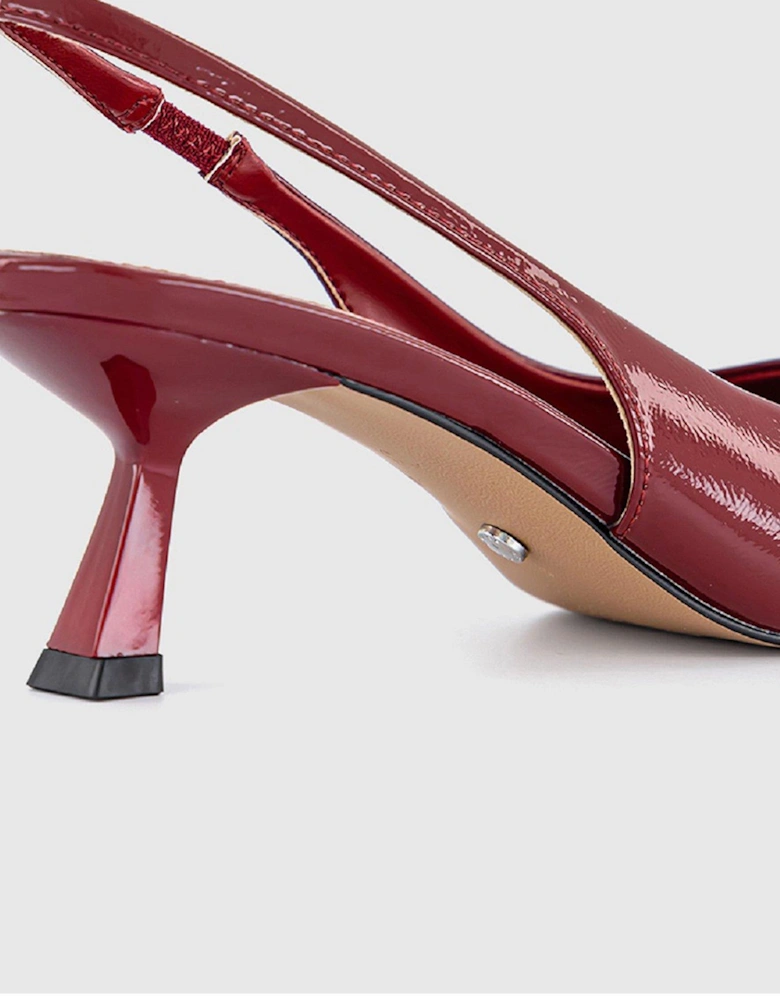 Million - Slingback Kitten Heel - Red