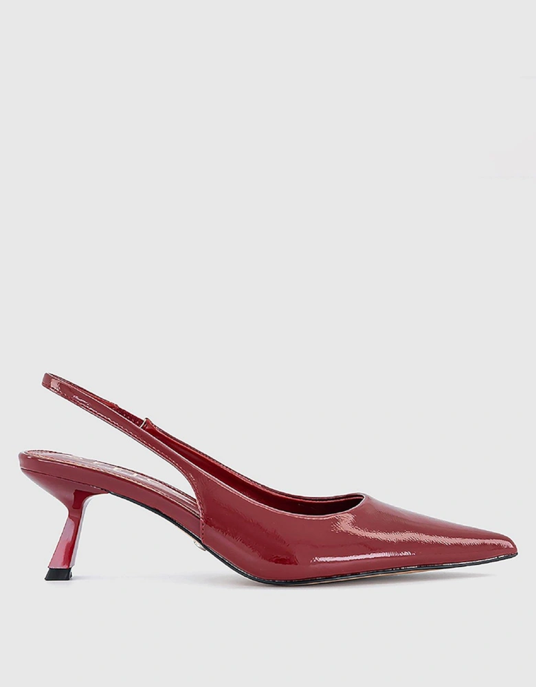Million - Slingback Kitten Heel - Red