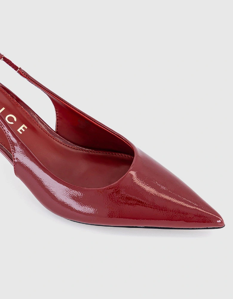 Million - Slingback Kitten Heel - Red